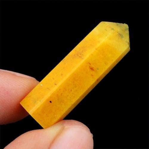 gemsmore:Genuine Yellow Jasper Healing Point