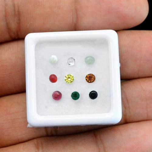 gemsmore:Gift Box of 9 Natural Gemstones