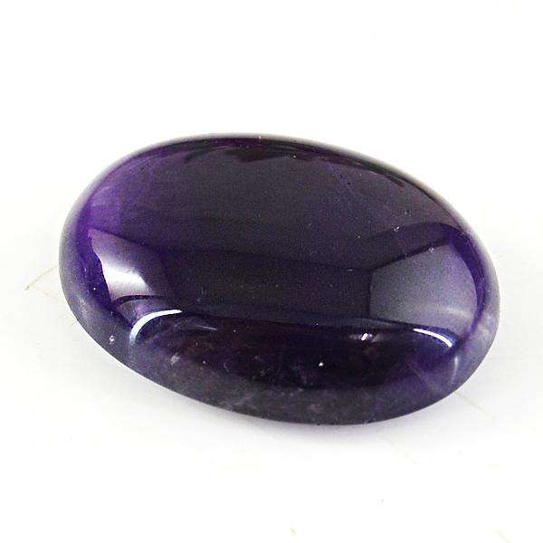 gemsmore:Gnenuine Amazing Purple Amethyst Oval Shape Loose Gemstone