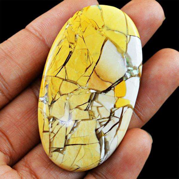 gemsmore:Gneuine Amazing Brecciated Mookaite Oval Shape Loose Gemstone