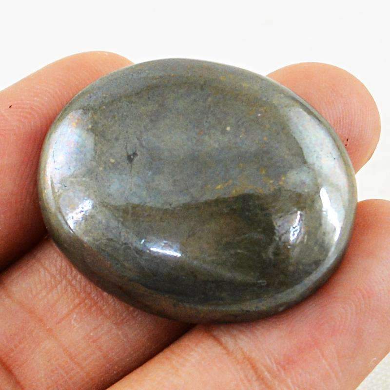 gemsmore:Golden Hematite Gemstone Natural Oval Shape