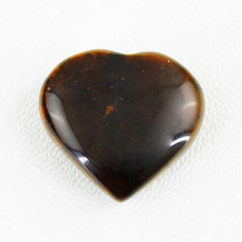 gemsmore:Golden Tiger Eye Gemstone Natural Heart Shape