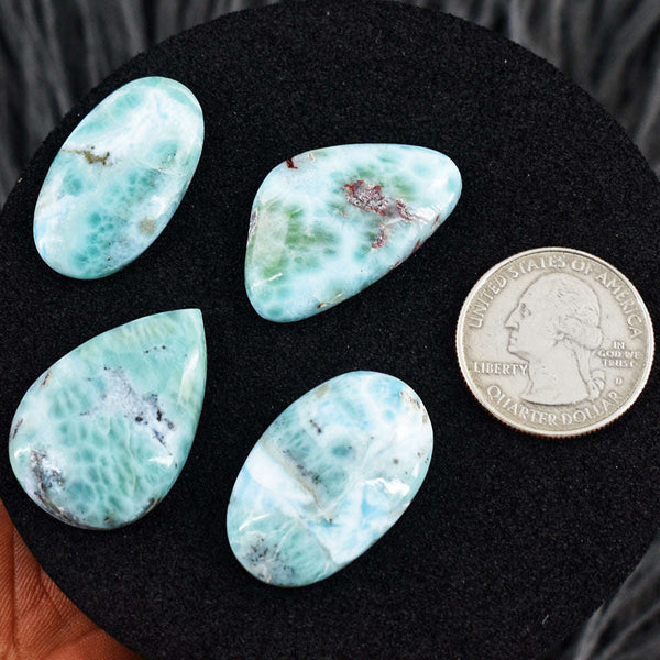 gemsmore:Gorgeous 122 Cts Genuine Larimar Gemstone Lot