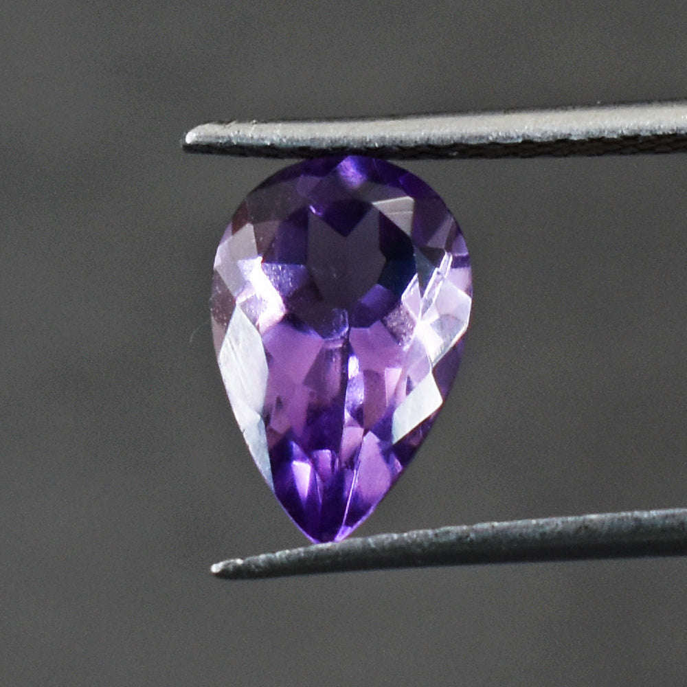 gemsmore:Gorgeous 3 Cts Genuine Amethyst Faceted  Gemstone