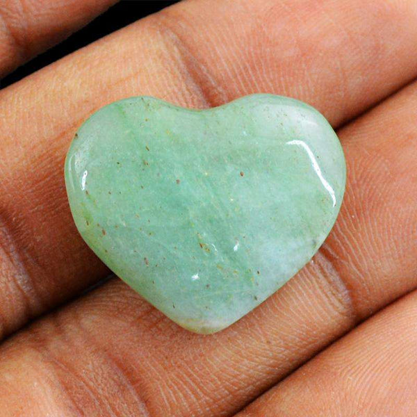 gemsmore:Green Aquamarine Gemstone Natural Heart Shape