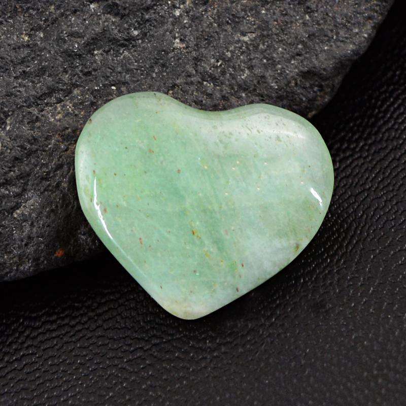 gemsmore:Green Aquamarine Gemstone Natural Heart Shape