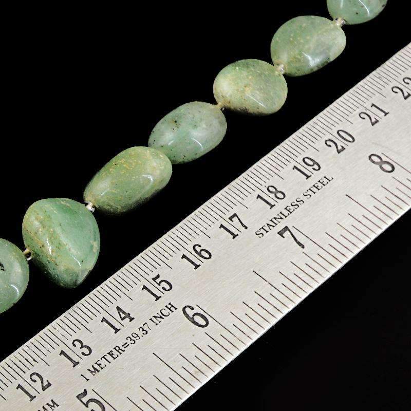 gemsmore:Green Aventurine Beads Strand Natural Unheated Drilled
