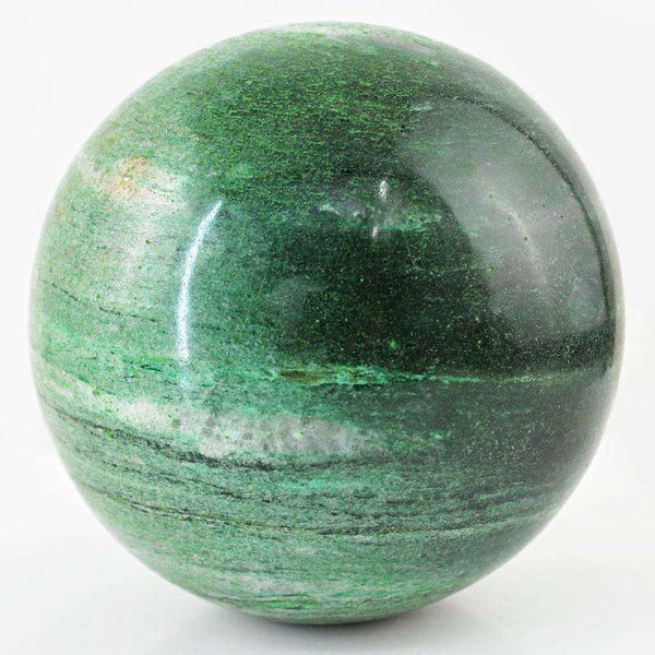 gemsmore:Green Aventurine Carved Reiki Healing Sphere - Museum Size