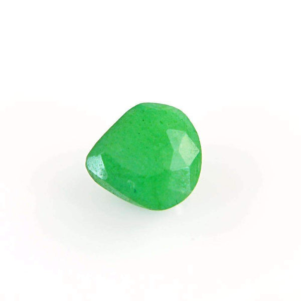 gemsmore:Green Emerald Gemstone Earth Mined Faceted Pear Shape