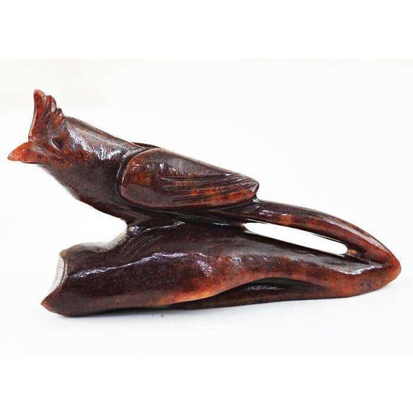 gemsmore:Hand Carved Agate Hummimg Bird - Exclusive