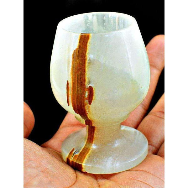 gemsmore:Hand Carved Agate Wine Glass