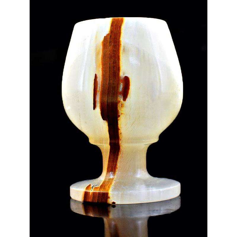 gemsmore:Hand Carved Agate Wine Glass