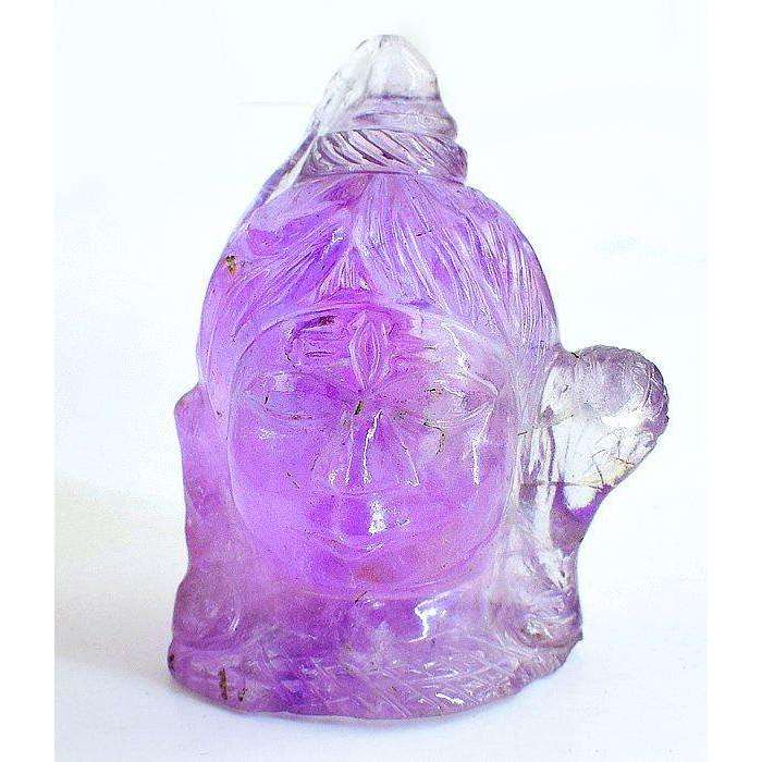 gemsmore:Hand Carved Amethyst Lord Shiva Head