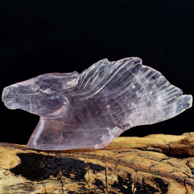 gemsmore:Hand Carved Ametrine Designer Horse Head