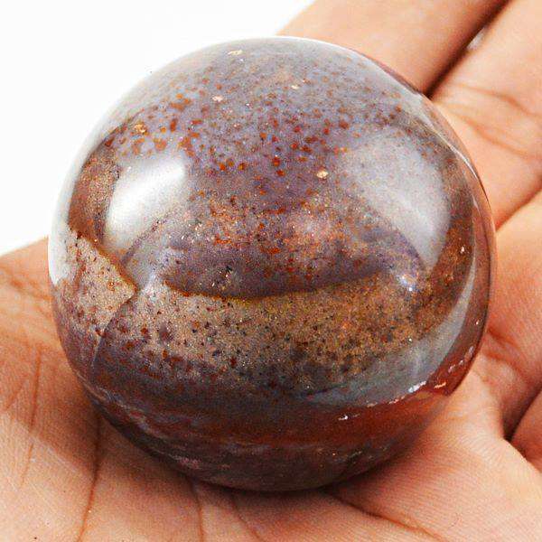 gemsmore:Hand Carved Bloodstone Reiki Healing Sphere
