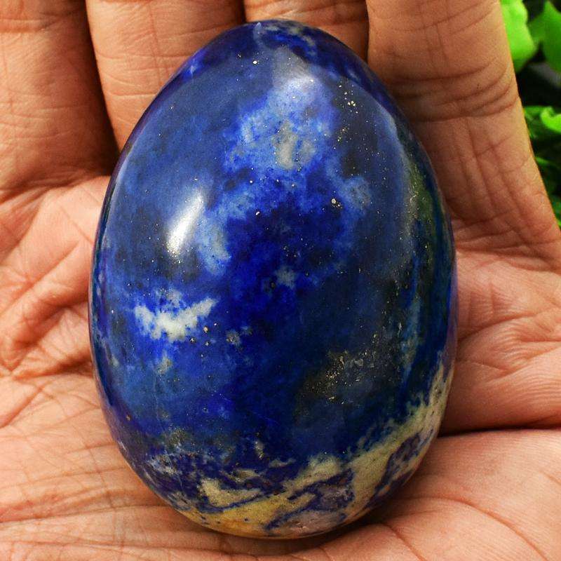 gemsmore:Hand Carved Blue Sodalite Healing Egg