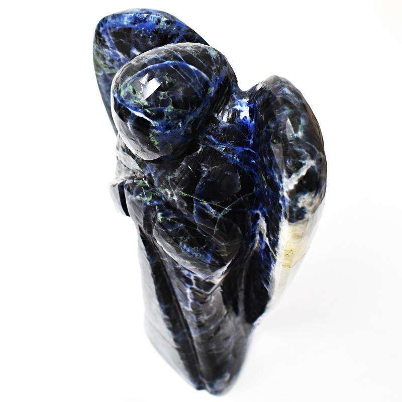 gemsmore:Hand Carved Blue Sodalite Reiki Healing Angel