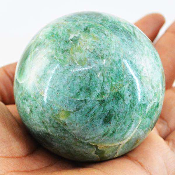 gemsmore:Hand Carved Green Aventurine Reiki Healing Sphere