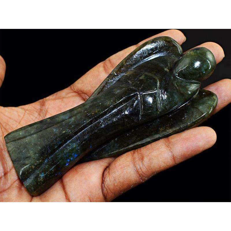gemsmore:Hand Carved Labradorite Reiki Crystal Healing Angel