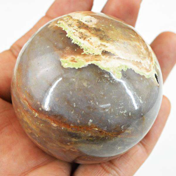 gemsmore:Hand Carved Ocean Jasper Crystal Healing Sphere