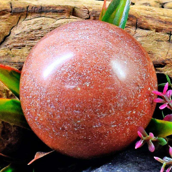 gemsmore:Hand Carved Volcanic Jasper Healing Sphere