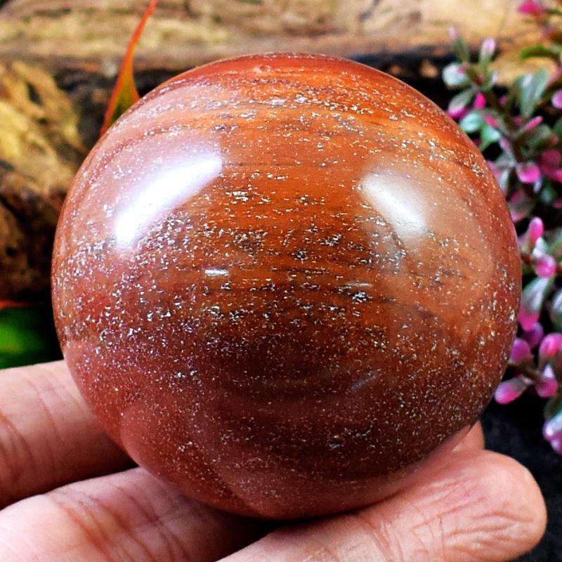 gemsmore:Hand Carved Volcanic Jasper Healing Sphere