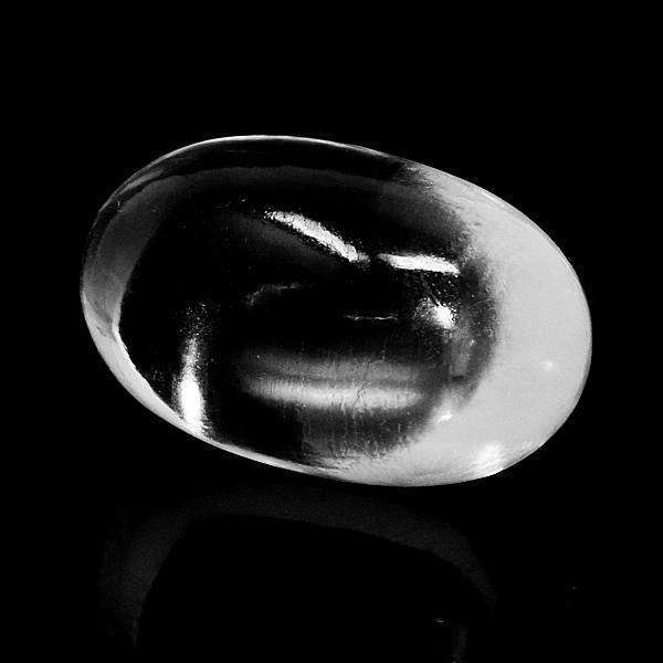 gemsmore:Hand Carved White Quartz Reiki Crystal Clear Healing Egg