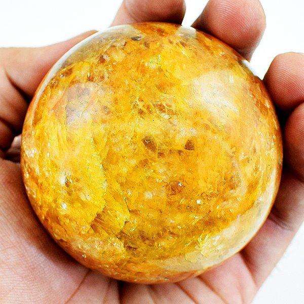 gemsmore:Hand Carved Yellow Aventurine Healing Sphere