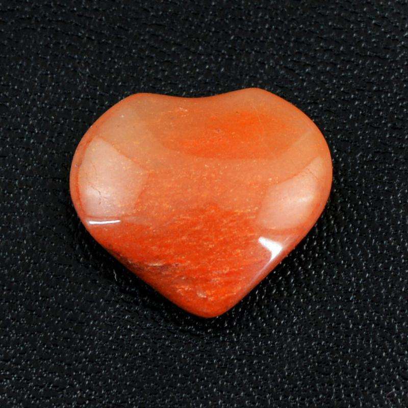 gemsmore:Heart Shape Orange Aventurine Gemstone Natural Untreated