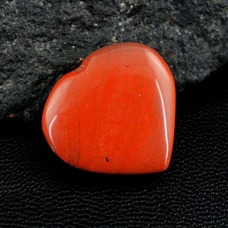 gemsmore:Heart Shape Red Jasper Gemstone Natural Untreated