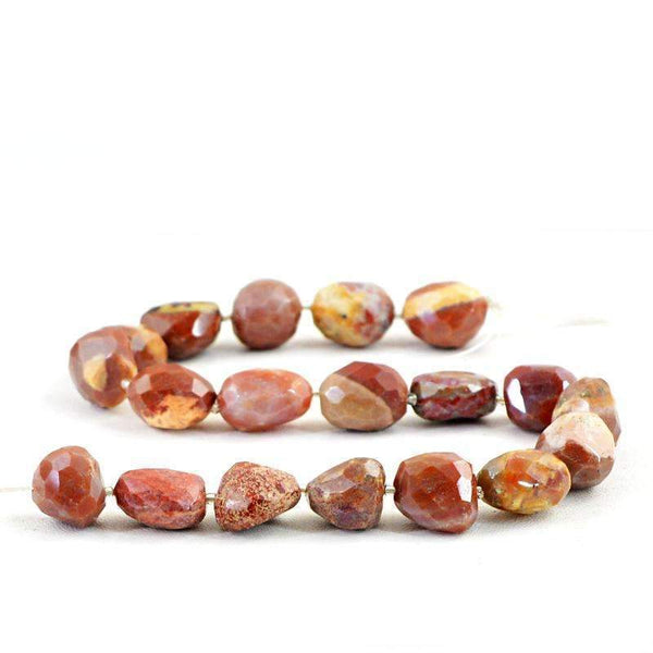 gemsmore:Jasper Beads Strand - Natural Faceted Drilled