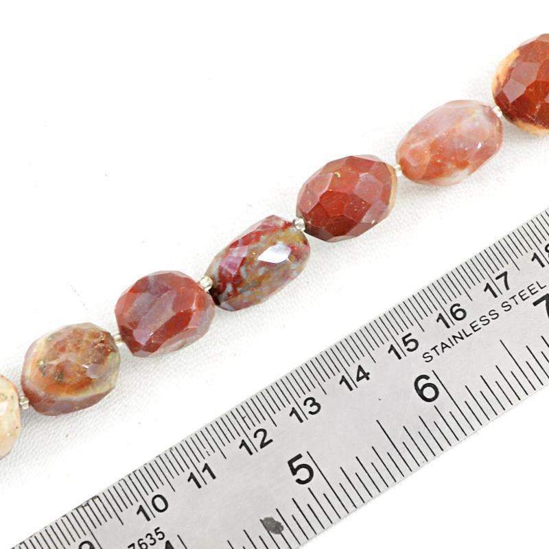 gemsmore:Jasper Beads Strand - Natural Faceted Drilled