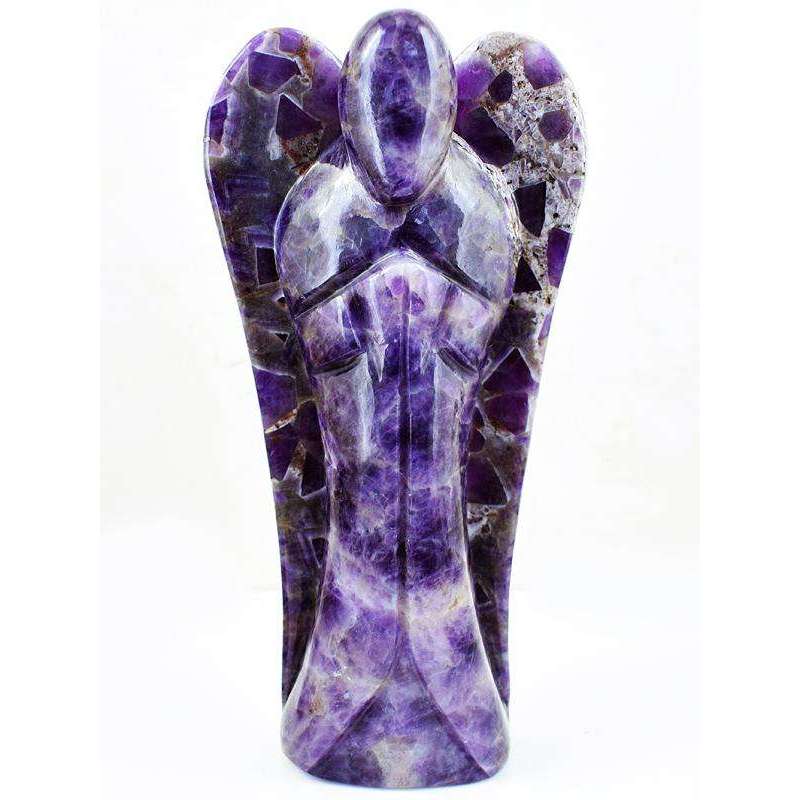 gemsmore:Massive Size Bi-Color Amethyst Hand Carved Angel