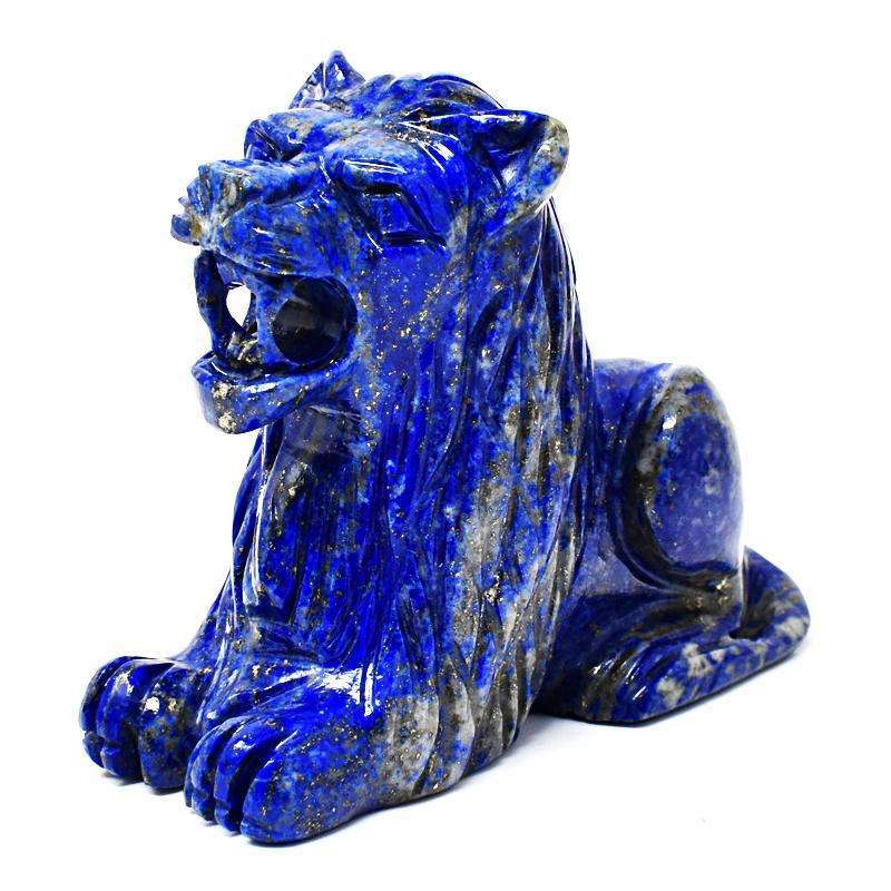 gemsmore:Massive Size Blue Lapis Lazuli Carved Lion