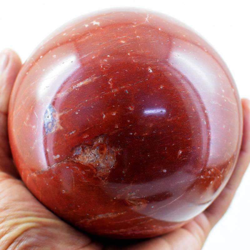 gemsmore:Massive Size Red Jasper Carved Reiki Healing Sphere