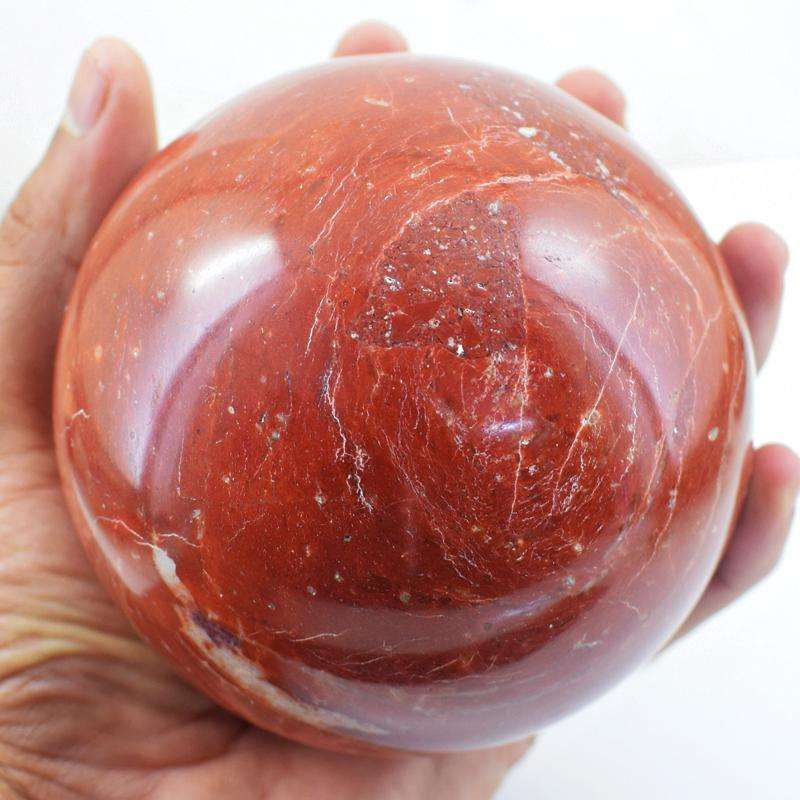 gemsmore:Massive Size Red Jasper Carved Reiki Healing Sphere