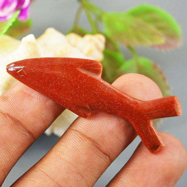 gemsmore:Miniature Sandstone Hand Carved Dolphin
