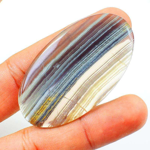 gemsmore:Multi Color Fluorite Oval Shape Untreated Loose Gemstone