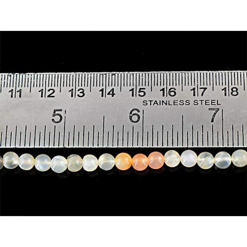 gemsmore:Multicolor Moonstone Drilled Beads Strand - Natural Round Shape