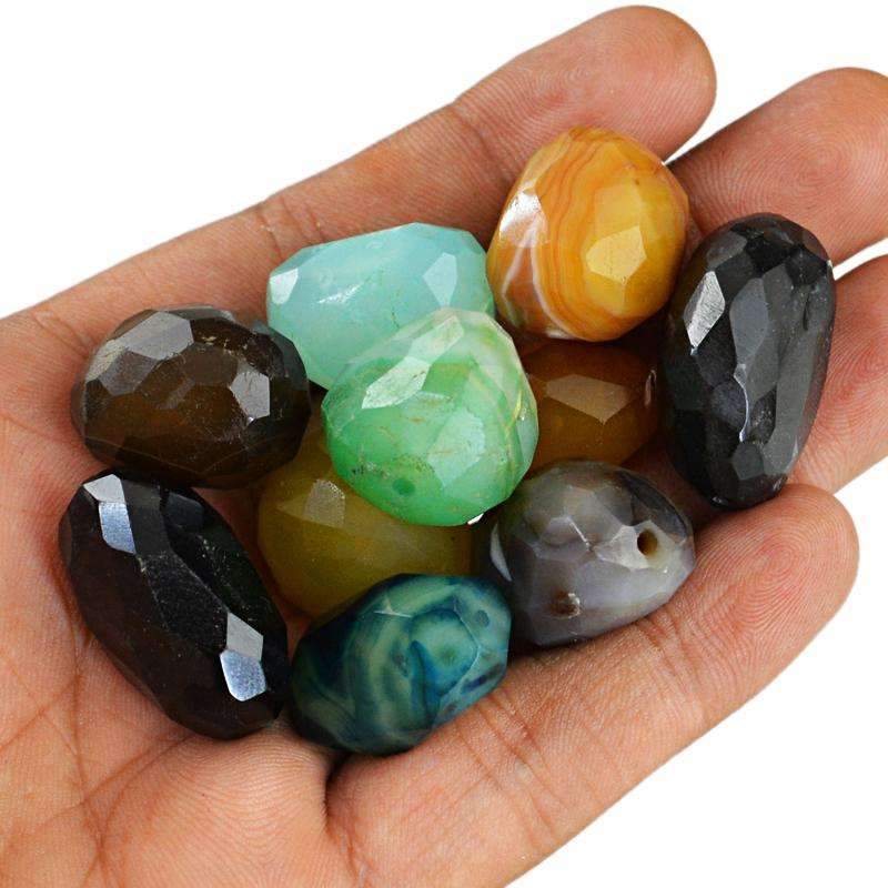 gemsmore:Multicolor Onyx Wholesale Beads Natural Faceted Drilled