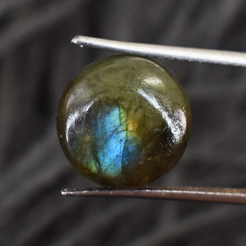 gemsmore:Natural 12 Carats Genuine Blue Flash Labradorite Gemstone