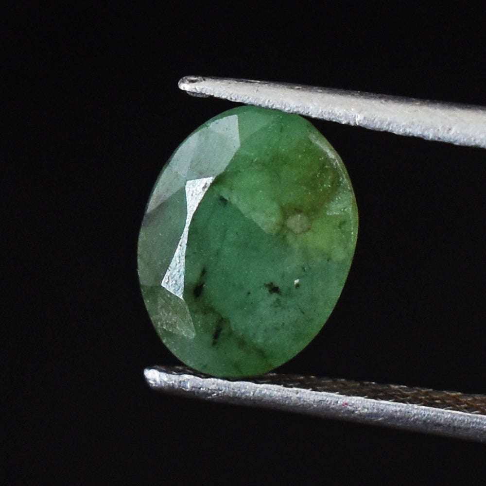 gemsmore:Natural 2 Cts Genuine Emerald Faceted Gemstone