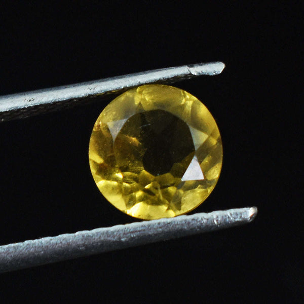 gemsmore:Natural 2 Cts Genuine Lemon Quartz Faceted Gemstone