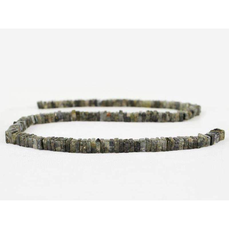 gemsmore:Natural 212.00 Cts Black Rutile Quartz Beads Strand Untreated Drilled