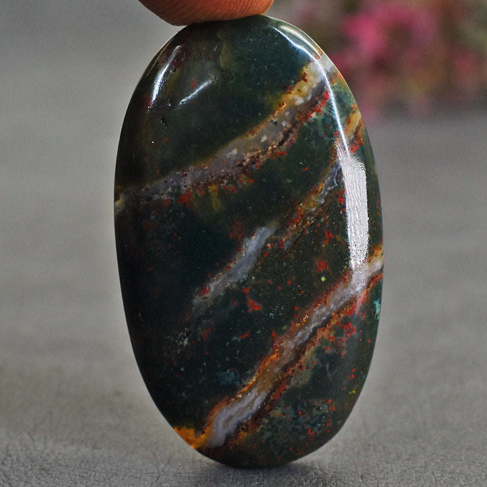 gemsmore:Natural  47 Carats  Genuine Bloodstone Gemstone