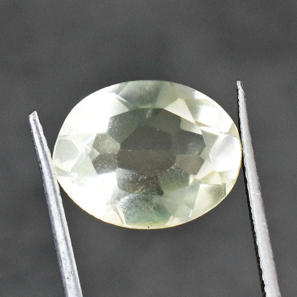 gemsmore:Natural 9 Carats  Genuine Lemon Quartz Faceted  Gemstone