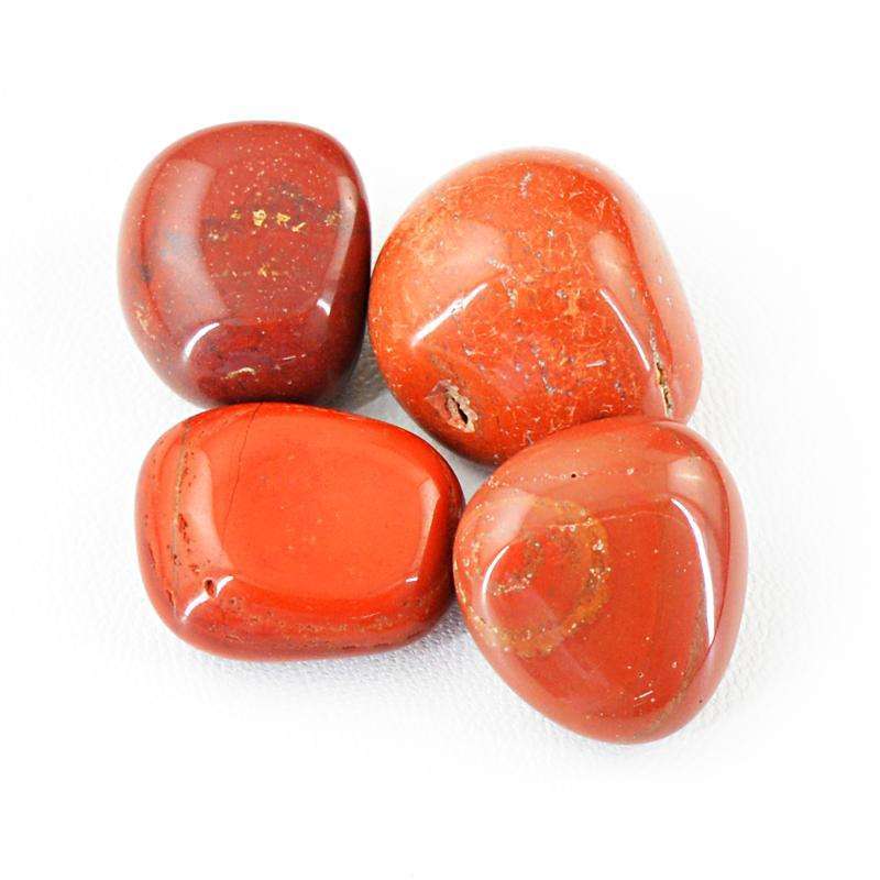 gemsmore:Natural Aamzing Red Jasper Untreated Tumble Lot