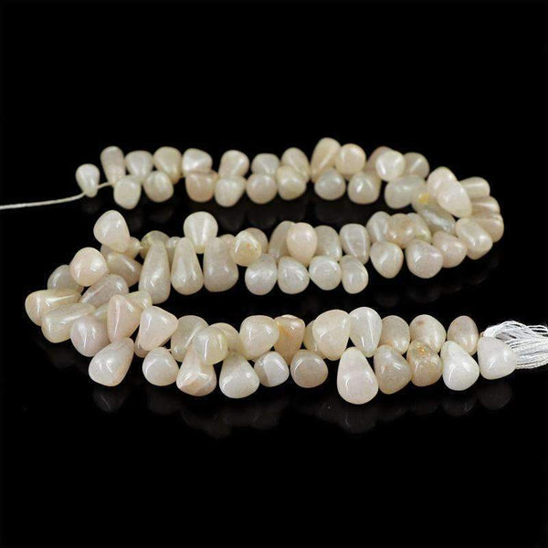gemsmore:Natural Agate Beads Strand - Untreated Drilled