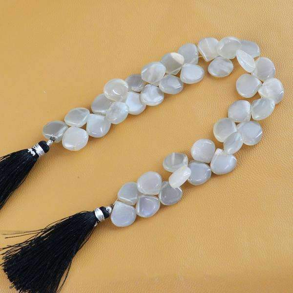 gemsmore:Natural Agate Beads Strand Pear Shape Drilled