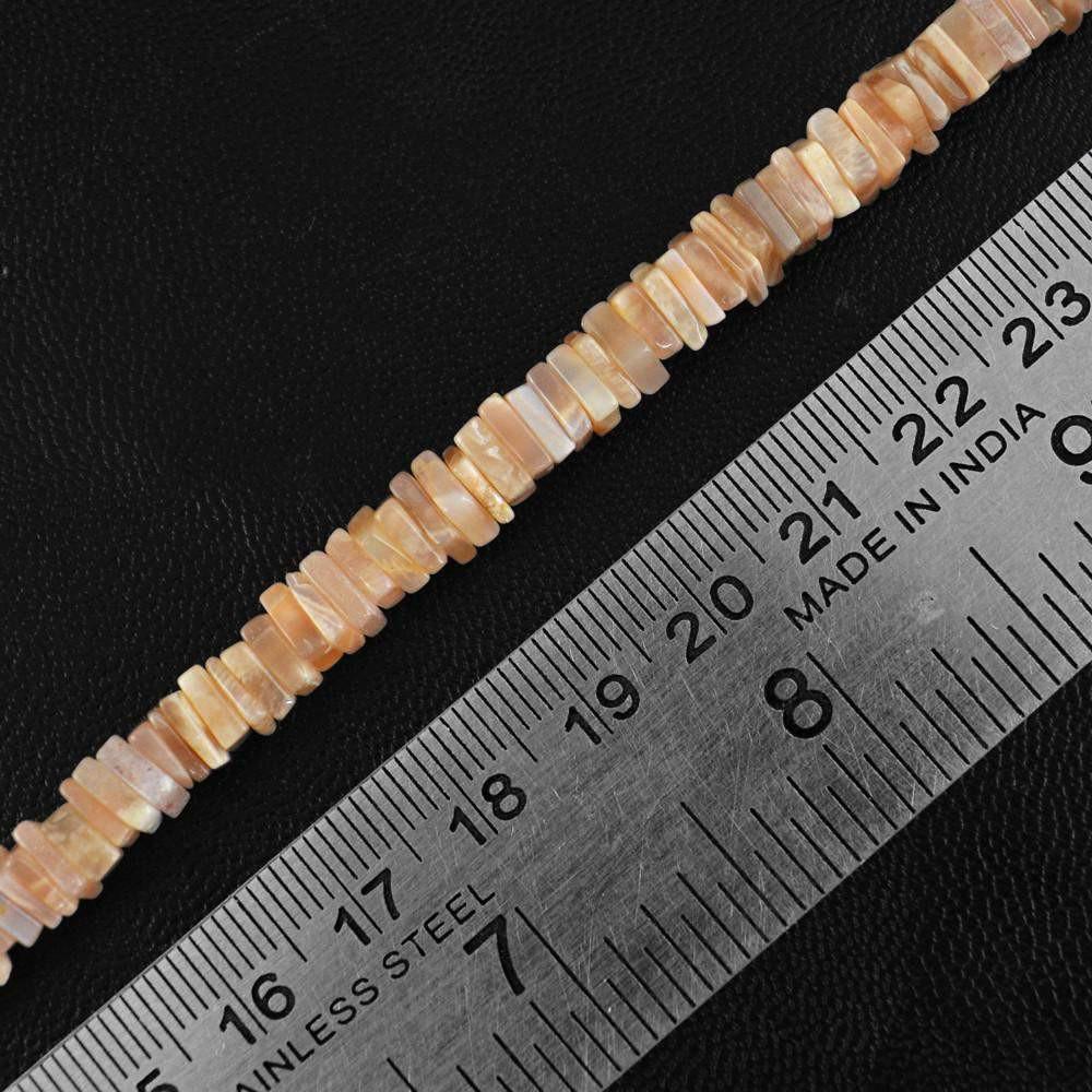 gemsmore:Natural Agate Genuine Untreated Beads Strand